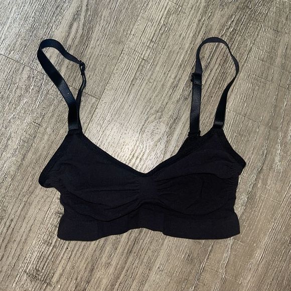 SKIMS SEAMLESS SCULPT BRALETTE In Black - S/M - Picture 4 of 5